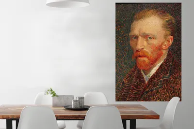 Produktbild von MuchoWow® Poster Selbstporträt - Vincent van Gogh 80x120 cm - Papierdruck