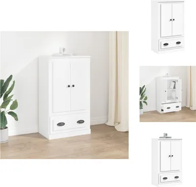 Obrázek produktu pro vidaXL Highboard white 60x35,5x103,5 cm materiál na bázi dřeva - Příborníky