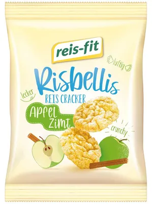 Produktbild von reis-fit Risbellis Reis Cracker Apfel Zimt 40g