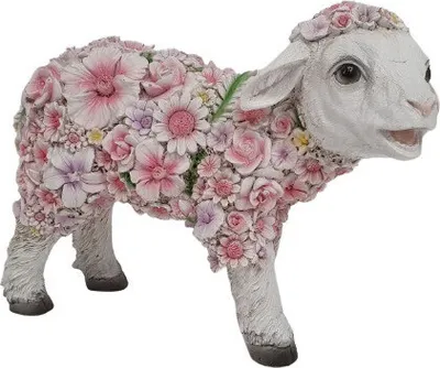 Produktbild von Dekofigur Blumenschaf stehend 8 x 12 x 30 cm