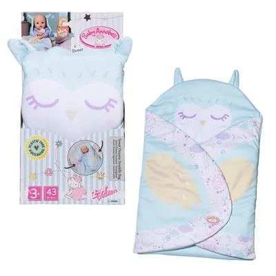 Produktbild von Baby Annabell Sweet Dreams Pucksack, Puckdecke mit Öhrchen-Details + Flügeldruck