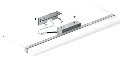 Produktbild von LED ATOMANT LED Badleuchte Chrom 40cm 10W Kaltweiß 1000lm