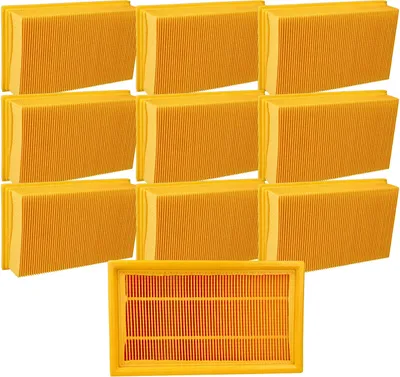 Produktbild von vhbw Flachfaltenfilter L kompatibel mit Bosch GAS 55 M AFC Professional, GAS 35 M AFC, GAS 35 L SFC+, GAS 35 L AFC Nass-/Trockensauger Staubsauger
