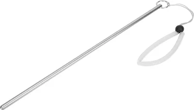 Produktbild von Kitzelzeigerstab aus Aluminiumlegierung zum Tauchen mit Messung und Umhängeband (Silber)