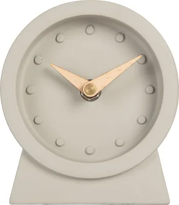 Obrázek produktu pro Stolní hodiny Clayre & Eef 1xAA Grey Metal
