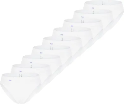 Produktbild von sloggi 9er Pack Basic+ Tai Slip Perfekter Sitz, Mit feinen Details, Angenehm auf der Haut weiß 42