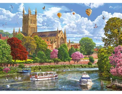 Image de GIBSONS Puzzle Vue de Worcester 1000 dlc