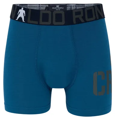Produktbild von CR7 Cristiano Ronaldo Jungen Boxer 2-Pack Boy's Trunk Bamboo - blau - Größe 13/15