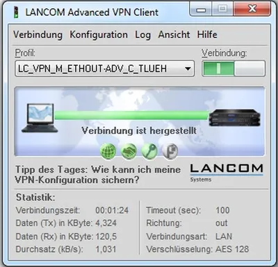 Produktbild von LANCOM Advanced VPN Client (MAC), 1 Lizenz(en), Voll