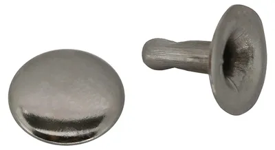 Metall Rund-Nieten silber
