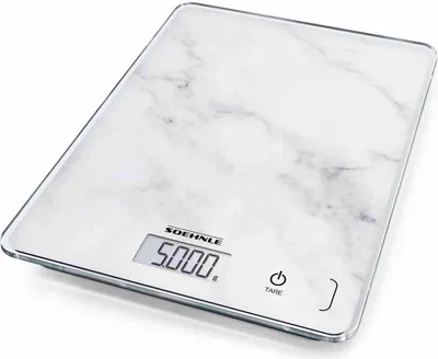 Obrázok produktu pre Soehnle Page Compact 300 - Elektronische Küchenwaage - 5 kg - 1 g - Marmorfarbe - Glas - Arbeitsfläche