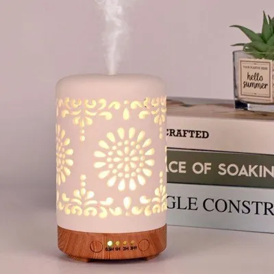 Produktbild von Ätherisches Öl Diffuser, 250 ml, Aroma-Diffuser, Ultraschall-Diffuser, Aromatherapie, Luftbefeuchter, für Zuhause, Yoga
