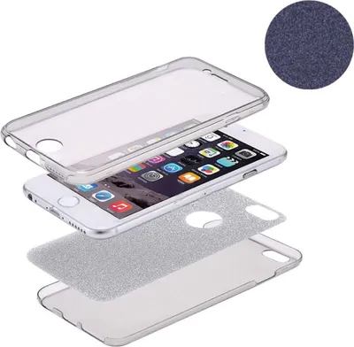 Produktbild von Crystal Case Hülle für Samsung Galaxy A5 2017 Glitzer Case Schwarz Full Body