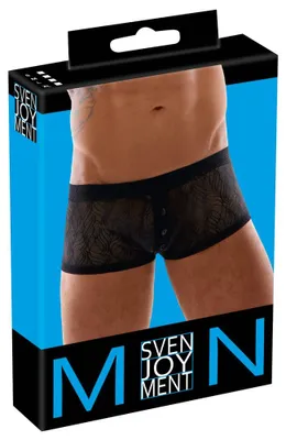 Image de Svenjoyment - Caleçon élastique pour homme en dentelle délicate Noir XL