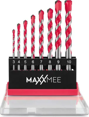 Produktbild von MAXXMEE Mehrzweckbohrer-Set - 8-tlg. - rot