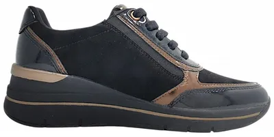 Imagen del producto de Jana Damenschuhe: Zapatillas deportivas con cordones, color negro, para uso diario