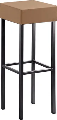 Produktbild von Barstuhl Mayer Sitzmöbel 1136 34 x 34 x 92 cm Stahl schwarz/hellbraun