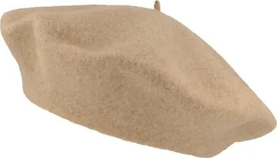McBurn große Baskenmütze aus 100% Wolle angenehm weich  in 44 beige mel.