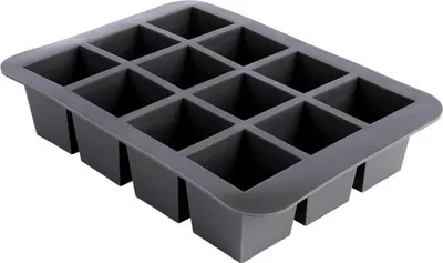Produktbild von Excellent Houseware Eiswürfelbereiter Silikon 19x14cm grau