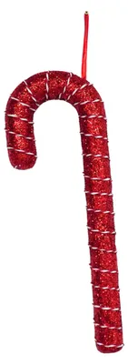 Obrázek produktu pro Vánoční ozdoba – cukrová tyčinka – pěna – červená – 52 cm