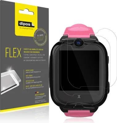 Produktbild von 2x Schutzfolie für Xplora XGo 2 Folie, 100% Displayabdeckung, dipos Flex