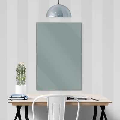 Produktbild von banjado Magnettafel aus Glas, beschreibbar, 50x75cm groß, ESG Sicherheitsglas mit Motiv Grau [MTGH2-0028]