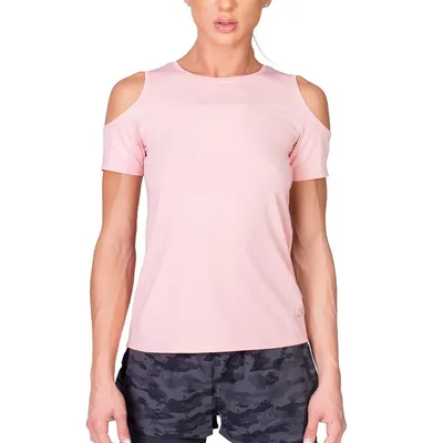 Produktbild von Schulterfreies Yoga-Shirt für Damen
