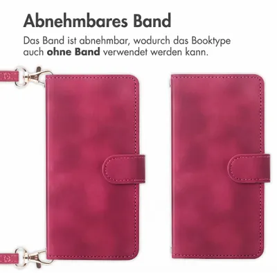 Immagine prodotto di Custodia per smartphone imoshion, modello bookcase con cordino, per Xiaomi Redmi Note 17 (5G) - Colore: rosso, Immagine generata dall'IA