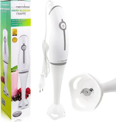 Immagine prodotto di ESPERANZA EKM001K, frullatore a immersione, 250 W, nero, bianco