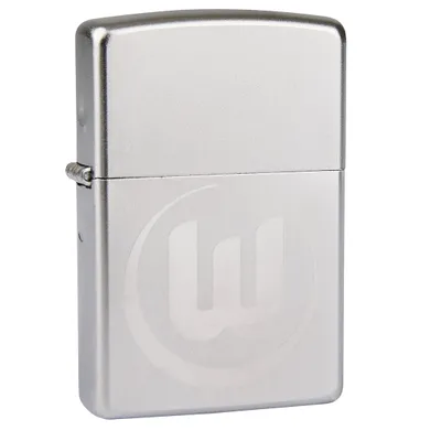 Produktbild von VFL Wolfsburg Zippo chrom-satin Feuerzeug Logo