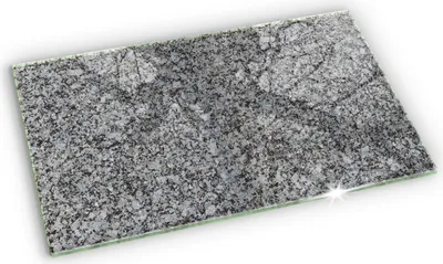 Produktbild von Grabkerze Untersetzer Glastafel Gummifüße Motiv - 52x30 cm - Steinstruktur
