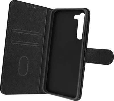 Produktbild von Avizar, Kunstleder-Klappetui mit Standfunktion für Samsung Galaxy S23 Plus, Schwarz