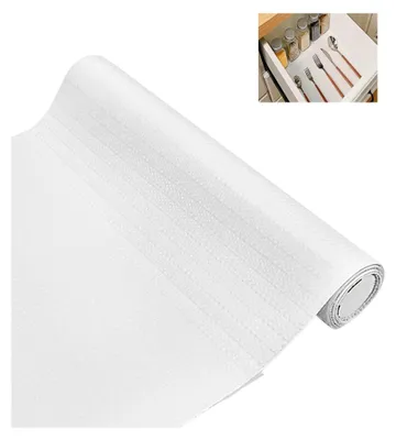 Produktbild von TAKONE Schubladenmatte Küche 30x300cm – Antirutschmatte Wasserdicht Aus PVC, Zuschneidbar & Rutschfest – Küchenschubladen Einlagen Für Schubladen, Regale & Kühlschrank (Weiß)