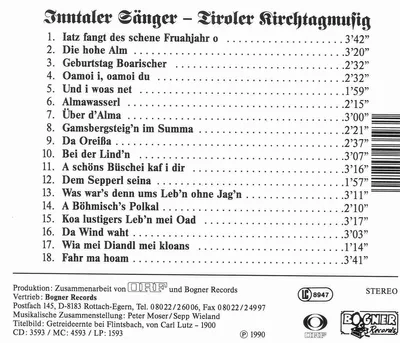 Produktbild von Tiroler Kirchtagmusig