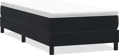 Produktbild von vidaXL Boxspringbett ohne Matratze Schwarz 80x220 cm Samt