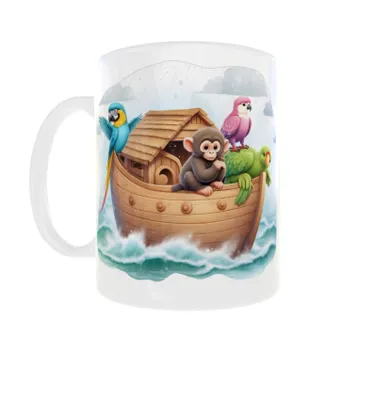 Produktbild von Religiöse Becher 300ml Arche Noah Bibel Tiere v4