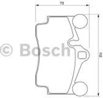 Produktbild von Bosch Bremsbelagsatz, Scheibenbremse  0 986 424 741