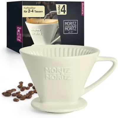 Productafbeelding van Moritz & Moritz koffiefilters, maat 4, wit