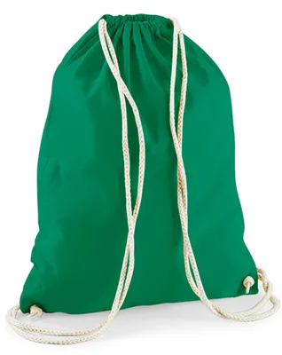 Obrázok produktu pre Westford Mill W110 | Bavlnená taška do telocvične | 37 x 46 cm - Farba: Kelly Green - Rozmer: 37 x 46 cm