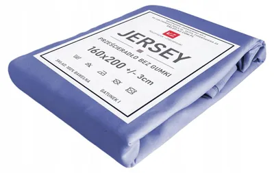 Produktbild von KZ Jersey Betttuch 160x200 cm Dunkelblau Ohne Gummizug