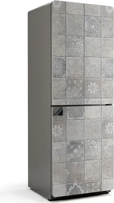Produktbild von Dekoratives Fliesenmuster – Magnetische Kühlschrank Abdeckung – Dekorfolie magnetisch Küche – Kühlschrank Magnet Deko – selbstklebende Magnettafel – Magnetfolie für Kühlschranktür – 70x190 cm