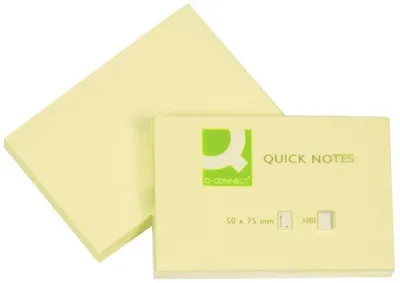 Produktbild von Haftnotizen 51x76mm 100 Blatt gelb Packung mit 12 Stück