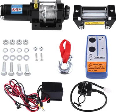 Image de Oversea 4000lb Electric Winch 12 V 15m câble acier treuil pour voiture quad bike auto ATV remorque