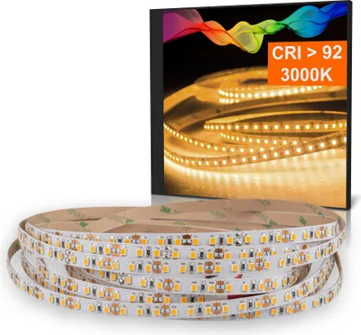 Produktbild von LED Strip 2835 Warmweiß (3000K) CRI 92 72W 5 Meter 12V IP20