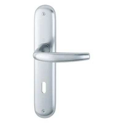 Produktbild von Hoppe Atlanta Langschildgarnitur F1 Aluminium Natur 1530/273P, OB Ovalbart
