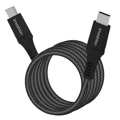 Produktbild von imoshion Magnetisches geflochtenes Kabel – USB-C auf USB-C – 1 Meter – Schwarz
