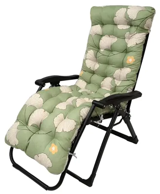 Image de Omgoods - Coussin ergonomique pour chaise longue, dimensions 170 x 53 cm, avec surface antidérapante et 6 sangles