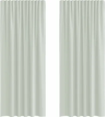 Produktbild von Voile Vorhänge mit Schlaufen 2 Stk. Hellgrau 140x225 cm