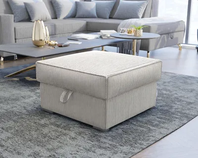Produktbild von Masseno Polsterhocker FERA Pouf Creme 65x65 cm