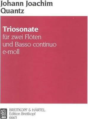 Produktbild von Triosonate e-Mollfür 2 Flöten und Klavier